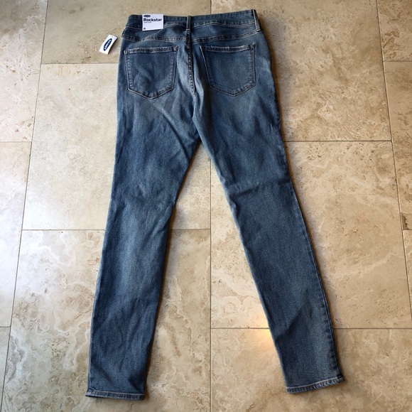 RELISTED* HP! Old Navy Rock Star SuperSkinny Distressed Jean NWT Women’s Size 6 - Picture 8 of 10
